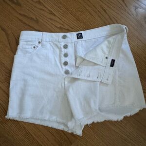 Gap white Jean shorts